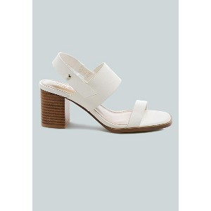 Gertude Slingback Block Heel Leather Women Sandal - 1 of 4