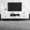 GlasFlength TV Stands and Consoles, Stylish Entertainment Center for Living Room, Modern Design for Classic Interiors, White,70.8”*15.7”*17.7" - 3 of 4