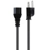 Monoprice Power Cord - 8 Feet - Black | NEMA 5-15P to IEC-320-C13, 18AWG, 10A, SVT, 125V - image 2 of 4