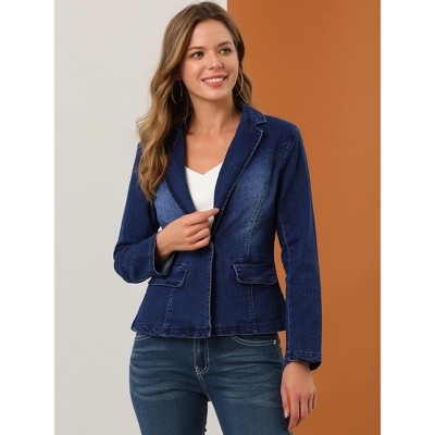 denim blazer women's