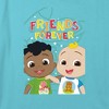 Girl's Cocomelon Friends Forever JJ and Cody Crop Top T-Shirt - 2 of 3