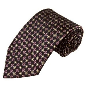 Men's Geometric 3.5 Inch Wide And 62 Inch X-Long Woven Neckties - 1 of 4