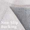 Modern Solid Textured Area Rug Machine Washable Stain Resistant Non-Slip Floor Cover Carpet - 4 of 4