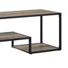 Acme Furniture Idella TV Stand for TVs up to 59" and Consoles Rustic Oak/Black: Sturdy Media Console with Fixed Shelves - 3 of 4
