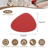 Unique Bargains Silicone Teardrop Shape Heat-Resistant Coasters 4 Pcs - 2 of 4