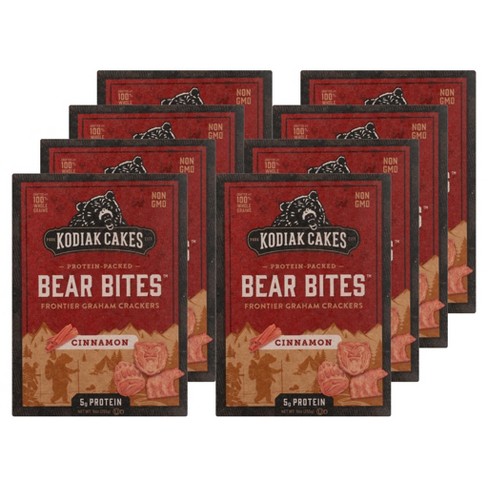 Kodiak Cakes Protein Packed Cinnamon Graham Cracker Bear Bites - Case Of  8/9 Oz : Target