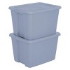 Racxily 4-Pack Storage Bin, 18 Gallon Plastic Storage Container with Snap-On Lid - 3 of 4