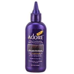 Adore PLUS Semi Permanent Hair Color - 364 LIGHT RED BROWN - Extra Conditioning Haircolor Dye - 1 of 3