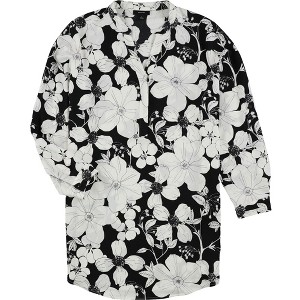Alfani Womens Floral Tunic Blouse - 1 of 1