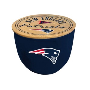 NFL New England Patriots 3-Wick Script Circle Logo 16oz Ceramic Bowl Candle - 1 of 1
