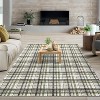 Geometric Striped Runner Rug, Washable Low-Pile Non-Slip Floor Cover for Hallway, Kitchen, Laundry, Bedroom, Stain-Resistant Indoor Carpet - 2 of 4