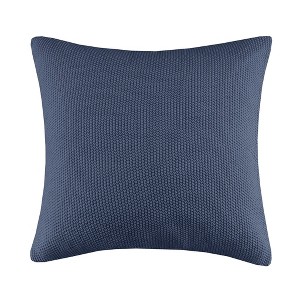 Gracie Mills Lessie Solid Acrylic Knit Euro Pillow Cover - 1 of 4