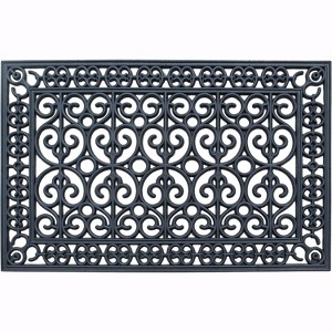 A1HC Large Outdoor Rubber Floor Mat, 24"X36”, All Weather Heavy Duty Doormat for Indoor Outdoor Use - 1 of 4