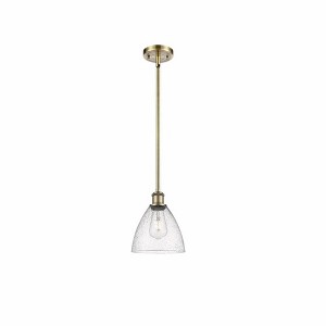 Bristol Glass - 1 Light Mini Pendant In Industrial Style-9.25 Inches Tall and 7.5 Inches Wide - 1 of 1