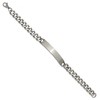 Chisel Stainless Steel Bushed and Polished Curb Link 8" ID Bracelet - 3 of 4