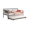 YONWAY Twin Daybed with Trundle, Metal Bed Frame with Trundle, Daybed & Trundle Frame Set with Wheels & Metal Slat Support - 3 of 4