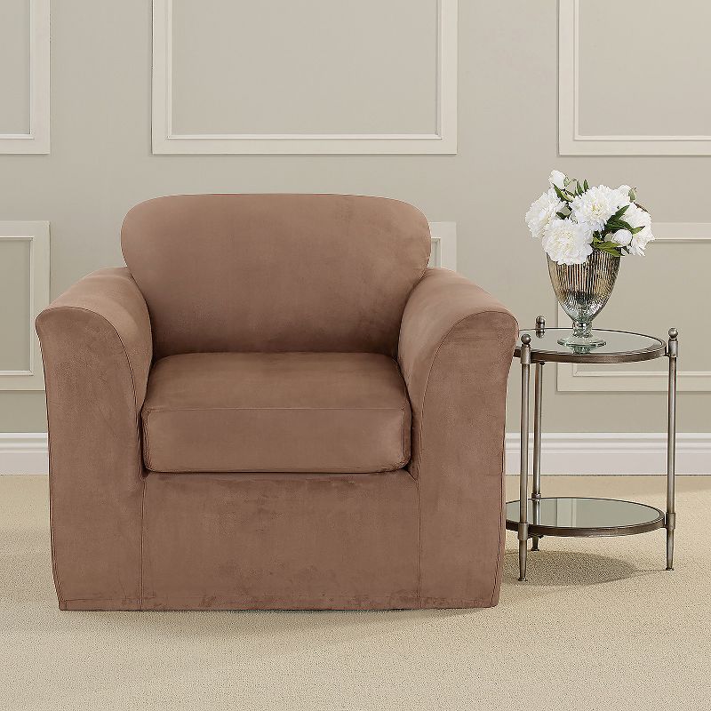 Ultimate Stretch Chair Suede Slipcover - Sure Fit, 3 of 5