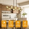 BAOURE Mid Century Modern Sputnik Chandelier, 16-Light Chandeliers over Table, Linear Chandelier Dining Room Light Fixture - 4 of 4