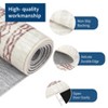 Modern Bordered Print Rug for Bedroom Machine Washable Area Rug Non-Slip Backing Rugs Low Pile Carpet for Dining Room - 4 of 4