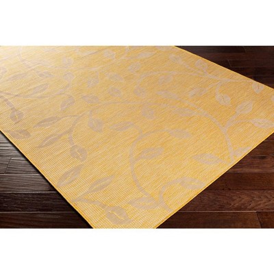 Broekhorn Bright Yellow Synthetic Indoor/Outdoor Area Rug 2'6" x 7'3"