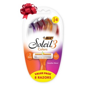 BiC Soleil Smooth Colors 3-Blade Women's Disposable Razors - 1 of 4