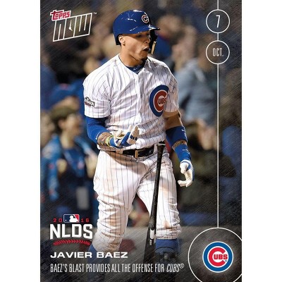 Topps Mlb Chicago Cubs Javier Baez #555 Topps Now Trading Card : Target