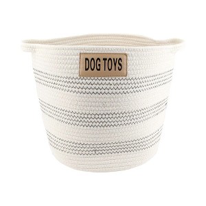Midlee Dog Toy Rope Cotton Basket - 1 of 4