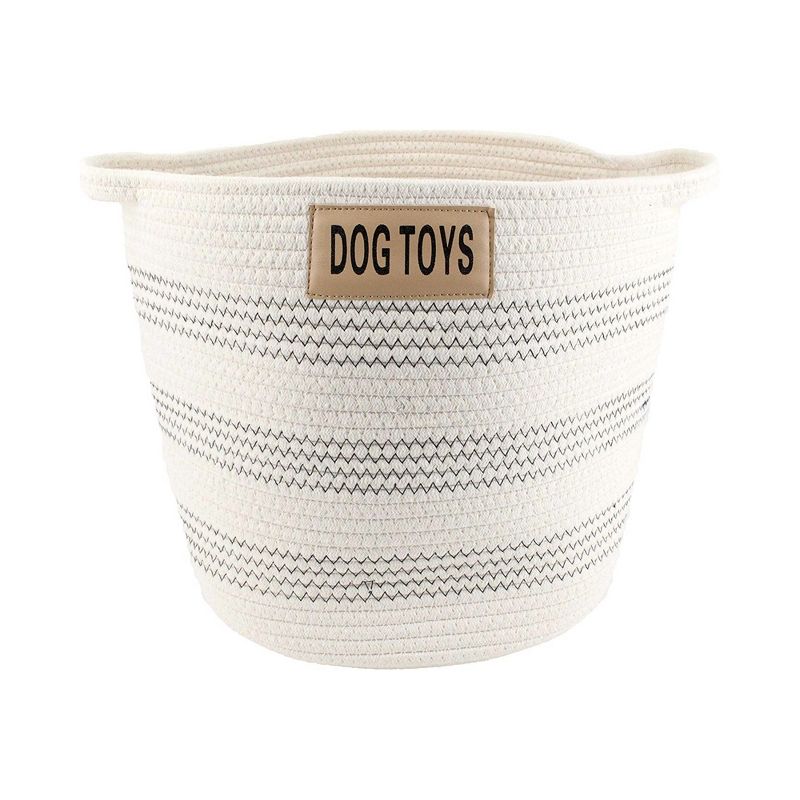 Midlee Dog Toy Rope Cotton Basket, 1 of 10
