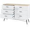 NicBex 6 Drawers Dresser Chest of Drawers Closet Organizers and Storage with Metal Legs Tall Dresser for Bedroom, Living Room, Hallway - 3 of 4