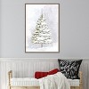 Amanti Art Lone fir in the snow by Rosana Laiz Blursbyai Canvas Wall Art Print Framed 23-in. W x 33-in. H. - 4 of 4