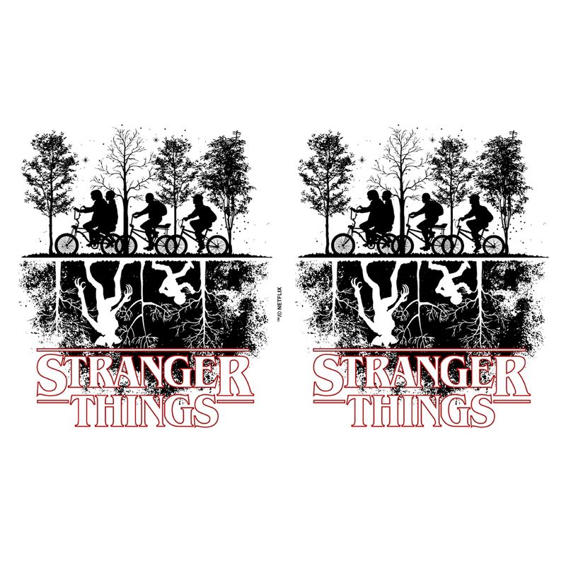 Stranger Things Upside Down Silhouettes Stainless Steel Water Bottle, 2 of 3
