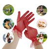 Unique Bargains Women's Fashion Mesh Bow Sunblock Mittens 1 Pair - 4 of 4