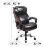 Flash Furniture HERCULES Series Big & Tall 500 lb. Rated LeatherSoft Executive Swivel Ergonomic Office Chair with Height Adjustable Headrest - 4 of 4