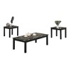 Wooden Classic 3-Piece Coffee and End Table Set with Clean Lines and Contemporary Design for Living Room - 2 of 4