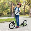 NAYSAYE Youth Scooter Kick Scooter for Kids 5+ with Adjustable Handlebar 16" Front and 12" Rear Dual Brakes Inflatable Wheels - 2 of 4