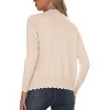 Women's Slim Fit Long Sleeve V-Neck Cardigan Sweater Lightweight Knit Button Down Shrug Cardigans - 4 of 4