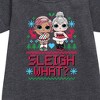 - Lol Surprise! - Sleigh What Graphic Short Sleeve Fleece Dress - 2 of 3