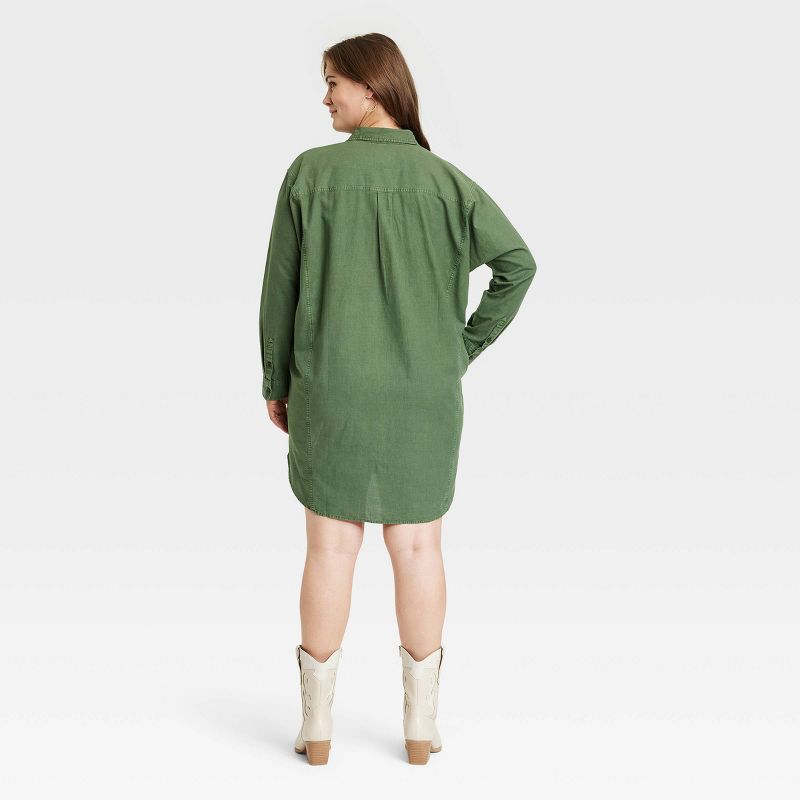 Women's Long Sleeve Mini Shirtdress - Universal Thread™, 3 of 9