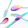 REGALWOVEN Stainless Steel Mirror Polished Silverware Flatware Set Cutlery Set 5 Piece - 3 of 4