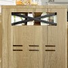 AZL1 Life Concept Pet Crates and Houses Hidden Dual Door Litter Cabinet Multi Function Pet Furniture Easy Assembly, Brown, 47"*13.7"*29" - 3 of 4