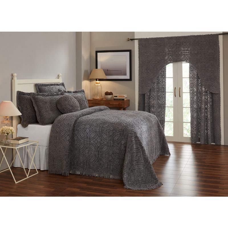Wedding Ring Collection 100% Cotton Tufted Unique Luxurious Bedspread & Sham Set - Better Trends, 1 of 7