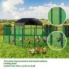 Artloge Large Heavy Duty Metal Chicken Coop Walk-In Chicken Coop Hen Run House Poultry Rabbit Cage with UV & Waterproof Cover for Outside Yard Farm - 4 of 4