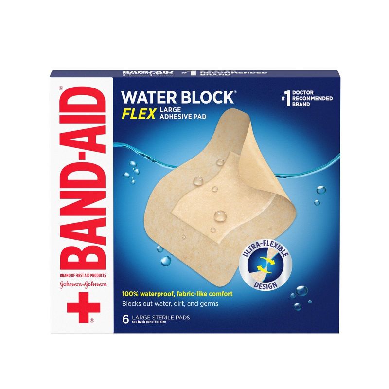 Band-Aid Water Block Flex Adhesive Pad - 6ct, 1 of 9