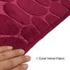 Unique Bargains Memory Foam Non-slip Water Absorbent Machine Washable Bath Mat - 3 of 4