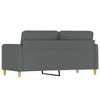 vidaXL 2-Seater Sofa Dark Gray 55.1" Fabric - 4 of 4
