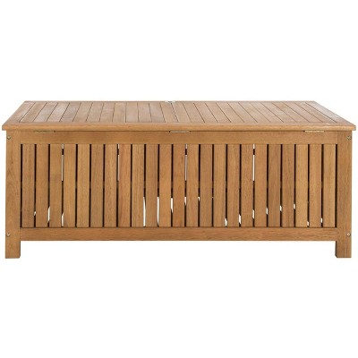 Abri Natural Teak Eucalyptus 47.6 Inch Outdoor Deck Box