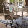 27" Versailles PU Executive Office Chair Vintage Gray/Bone White - Acme Furniture: Swivel, Adjustable, Casters - 2 of 4