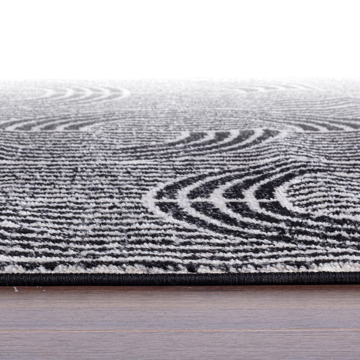 World Rug Gallery Modern Arch Pattern Stripe Area Rug: Geometric, Rectangle, Low Pile, Stain-Resistant - thumbnail 3