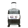 Olympia USA Aerolite Expandable Hardside Checked Carry On Spinner Suitcase - Gray - 3 of 4