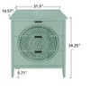 TIRAMISUBEST Hollow-Carved 3 Drawer Dresser Storage Chest with Metal Handles For Living Room Bedroom - 3 of 4